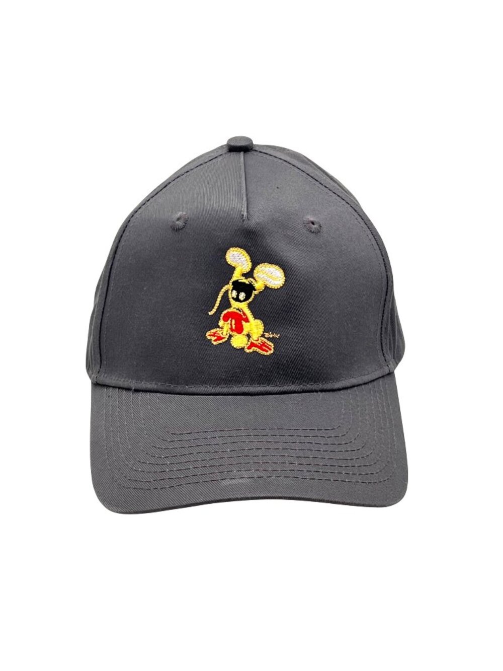 Disney Mickey Mouse Embroidery Handstand Port & Company Gray Cap Adult Strapback